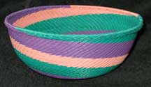 African Zulu Large Telephone Wire  Bowl/Basket (LWBE)