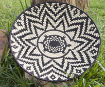 Hand Coiled African Rwanda Basket - Turtle