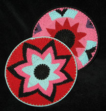 Coordinating Set of Small Zulu Telephone Wire Plates/Baskets