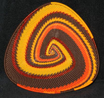 TRIANGLE African Zulu Telephone Wire Plate - Autumn