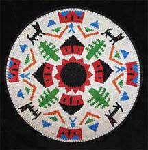 African Zulu Telephone Wire Plate/Basket (1206twp17)