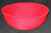 SALE! - Large African Zulu Telephone Wire Basket/Bowl - Red