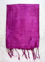 Thai Handmade Raw Silk Royal Purple Scarf