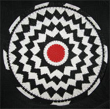 African Zulu Telephone Wire Plate/Basket - Sunburst