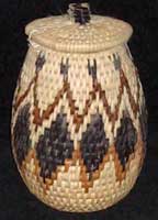 African Zulu Herb Basket (805h5)