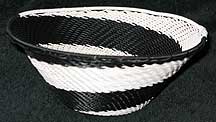 African Zulu Medium Telephone Wire Bowl/Basket (805wmtwb4)