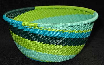 Spring Day African Zulu Telephone Wire Basket SM