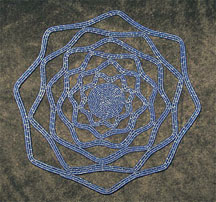 Blue Lace Zulu Telephone Wire Plate/Basket #1