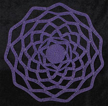 Purple Lace Zulu Telephone Wire Plate/Basket #1