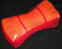 Red/Yellow Thai Neck Cushion Pillow