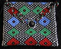 African Zulu Hand Beaded Mini Purse (p2)