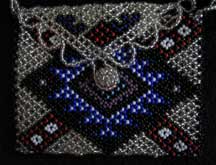 African Zulu Hand Beaded Small Purse (p8)