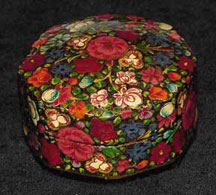 Small Eight Sided Papier Mache Box