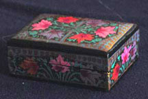 Small Gold Papier Mache Box