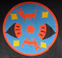 Flat Small African Zulu Telephone Wire Plate/Basket (904stwc5)