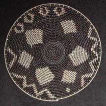 Flat Small African Zulu Telephone Wire Plate/Basket (904stwc8)