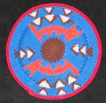 Small African Zulu Telephone Wire Plate/Basket (904stwp18)