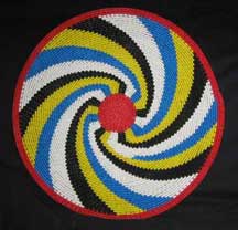 African Zulu Telephone Wire Plate/Basket (104twp2)