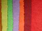 Handmade Thai Mulberry Saa Paper - Assorted Brights - 6 XL Sheets