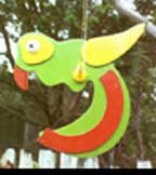 Handmade Spinning Parrot Mobile