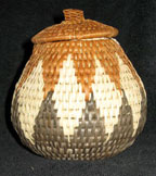 Handmade African Zulu Herb Basket - Squat Pot
