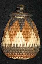 Handmade African Zulu Herb Basket - Dark Diamonds