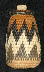Handmade African Zulu Herb Basket - Canister