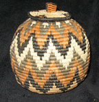 Handmade African Zulu Herb Basket - Fabulous Zig-Zag