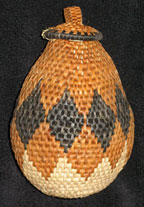 Handmade African Zulu Herb Basket - Diamond