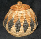 Handmade African Zulu Herb Basket - Mushroom