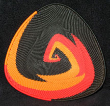 TRIANGLE African Zulu Telephone Wire Plate - African Flames