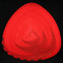TRIANGLE African Zulu Telephone Wire Plate - Red Copper