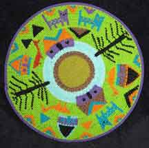 African Zulu Telephone Wire Plate/Basket - Bright Village