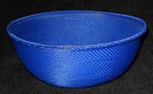 SALE! - Large African Zulu Telephone Wire Basket/Bowl - Blue