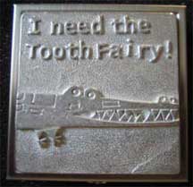 Keepsake Pewter Tooth Fairy Box - Crocodile