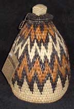 African Zulu Herb Basket (805h3)
