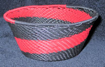 Small African Zulu Telephone Wire Basket/Bowl - Matador