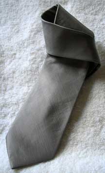 Thai Silk Men's Necktie - Grey