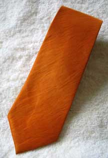 Thai Silk Men's Necktie - Orange