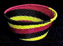 African Zulu Small Telephone Wire  Bowl/Basket (SWB-3)