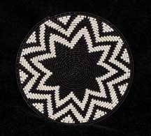 Small African Zulu Telephone Wire Plate Basket (803stwp1)
